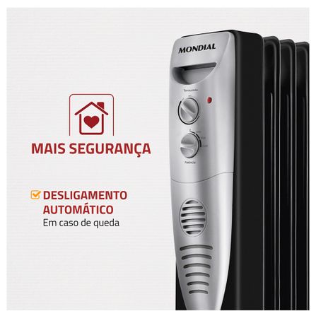 Aquecedor Silencioso A-06 a Óleo - Mondial