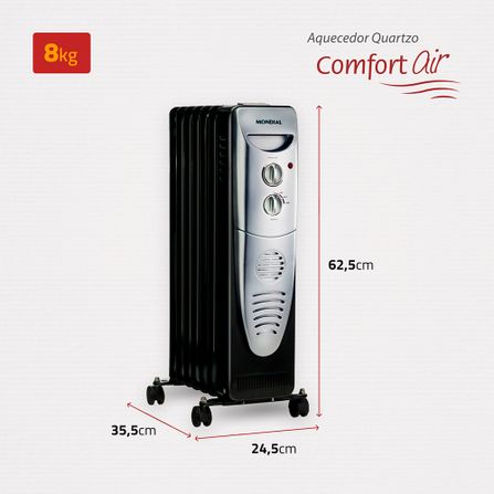 Aquecedor Silencioso A-06 a Óleo - Mondial