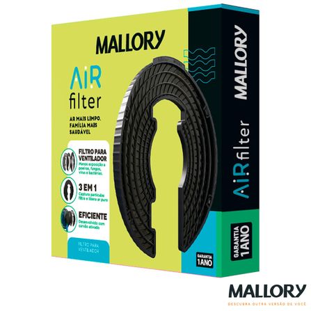 Filtro para Ventilador Mallory Air Filter Preto - B90900440