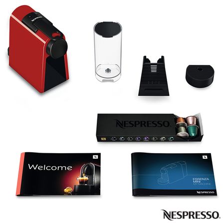 Cafeteira Nespresso Essenza Mini Vermelha para Café Espresso - D30-BR