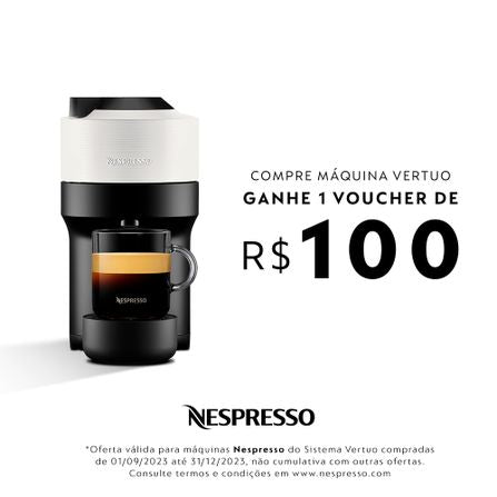 Cafeteira Nespresso Vertuo POP Branco Coco para Café Espresso Manual - GCV2BR
