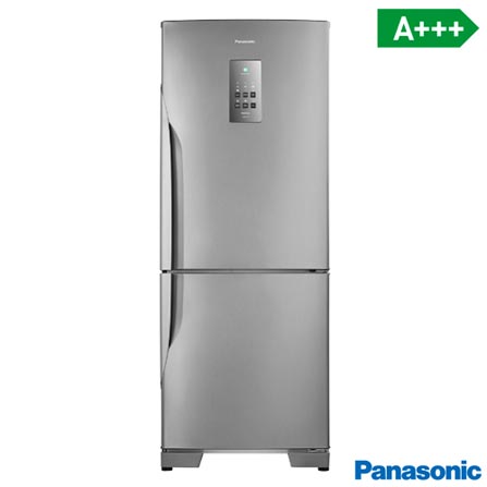 Refrigerador Bottom Freezer Panasonic de 02 Portas Frost Free com 425 Litros e Painel Easy Touch Aço Escovado - BB5