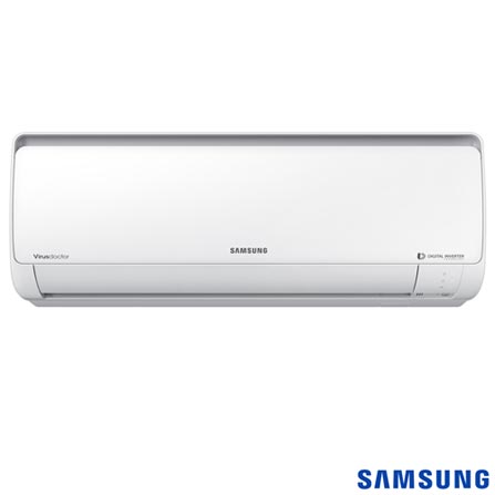 Ar Condicionado Split Digital Inverter Samsung com 11.500 BTUs, Frio, Branco - AR12NVFPCWK