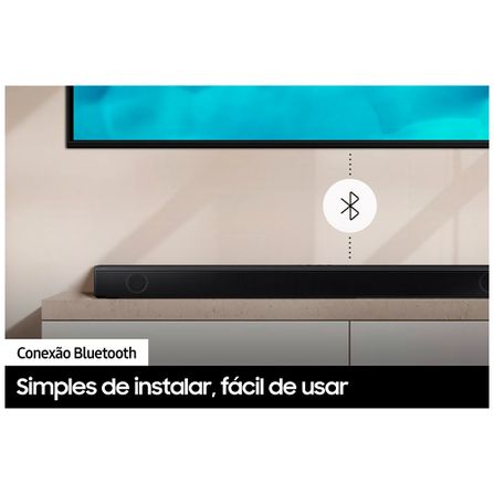 Soundbar Samsung HWB555, 2.1 Canais Wireless, Dolby Digital 2.0, Modo Game, Multiconexão por Bluetooth
