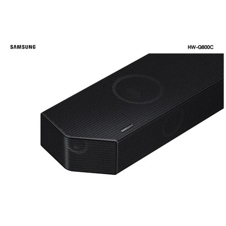 Soundbar Samsung HWQ800C, 5.1.2 Canais, Bluetooth, Subwoofer sem fio, Wireless Dolby Atmos, Alexa Int.