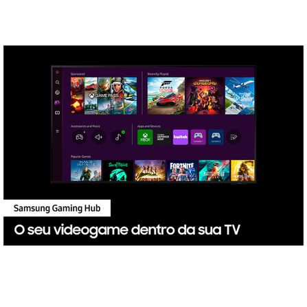 Smart TV Samsung QLED 4K 55" Polegadas 55Q60C com WiFi, Bluetooth, Controle Remoto e Design Slim