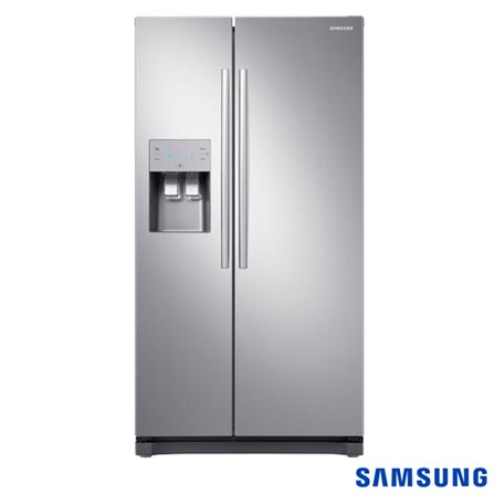Refrigerador Side By Side Samsung de 02 Portas Frost Free com 501 Litros Painel Eletrônico Inox - RS50N3413S8/AZ