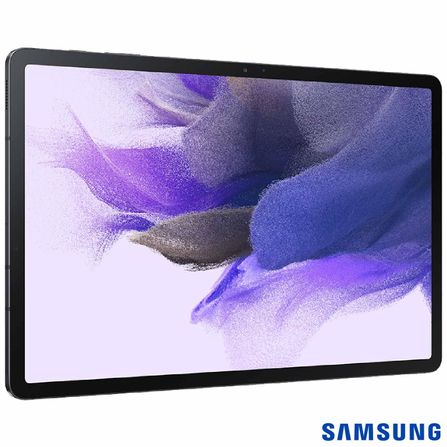 Tablet Samsung Galaxy Tab S7 FE Preto com 12,4", 128GB, 4G, Android 11, Snapdragon 750G - SM7225