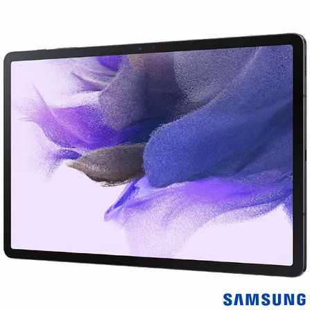 Tablet Samsung Galaxy Tab S7 FE Preto com 12,4", 128GB, 4G, Android 11, Snapdragon 750G - SM7225