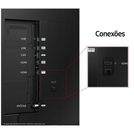 Smart TV Samsung Crystal UHD 4K 50" Polegadas 50CU8000 com Painel Dynamic Crystal Color, Design AirSlim e Alexa bu