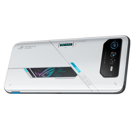 Smartphone Gamer ROG Phone 6 White Asus, Tela 6,78" White, 8GB, 256GB, Câmera Tripla 50MP+13MP+5MP - AI22011D048BR