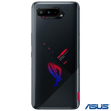 ROG Phone 5s Asus Gamer, Tela 6,78" AMOLED 144 Hz/1ms, 5G, 12GB, 256GB, Câmera Tripla 64MP+13MP+5MP - ZS676KS-1A020