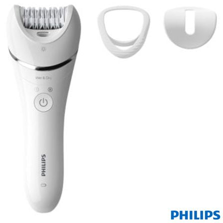 Depilador Elétrico Phillips Satinelle para uso Molhado com 01 Velocidade Branco com detalhes em Chumbo - BRE700/00