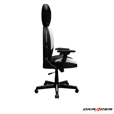 Cadeira Dog Giratória Reclinável e com Regulagem de Altura Preta e Branca - DXRACER