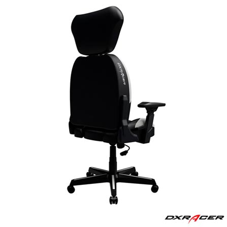 Cadeira Dog Giratória Reclinável e com Regulagem de Altura Preta e Branca - DXRACER