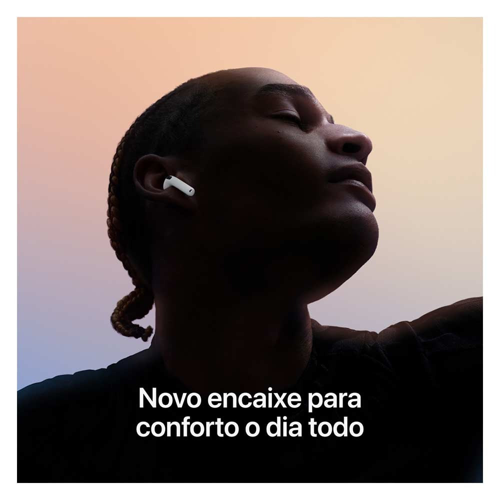 Apple AirPods (4ª Geração) com Estojo de Recarga USB-C