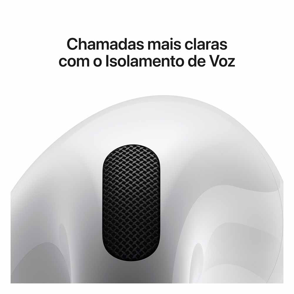 Apple AirPods (4ª Geração) com Estojo de Recarga USB-C