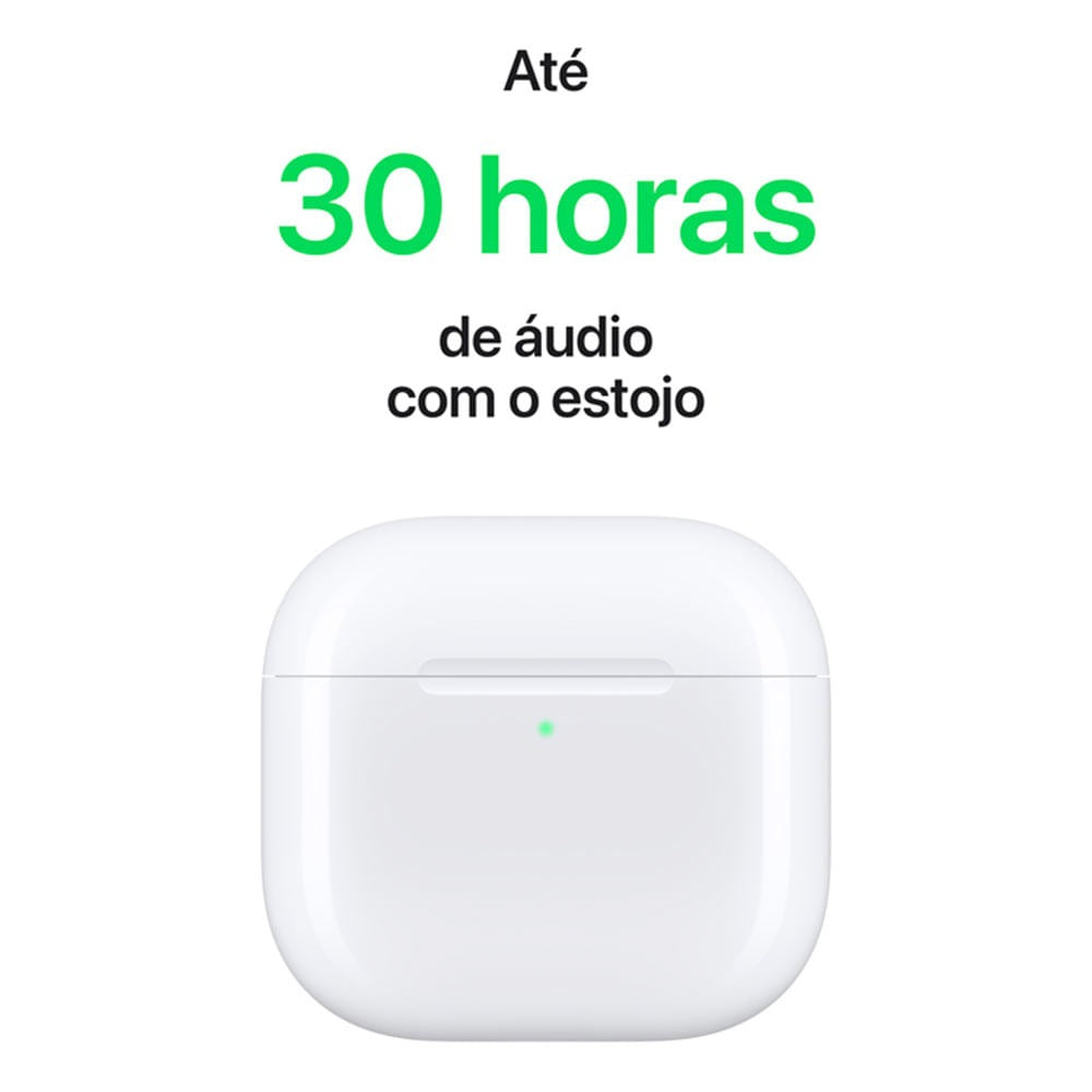 Apple AirPods (4ª Geração) com Estojo de Recarga USB-C
