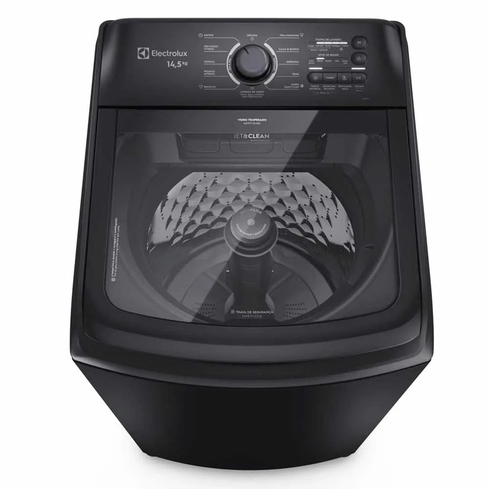Lavadora de Roupas Electrolux 14,5 Kg Efficient com 11 Programas de Lavagem, Jet&Clean e Ultra Filter - LEP15