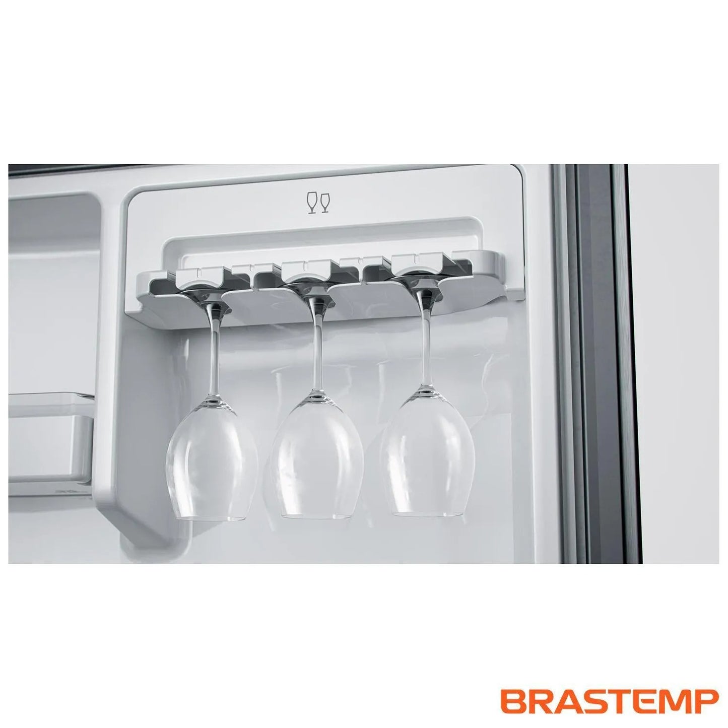 Refrigerador French Door Brastemp de 3 Portas Frost Free Side Inverse com 554L Inox - BRO85AK