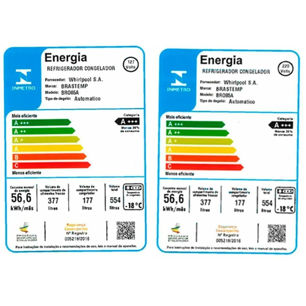 Refrigerador French Door Brastemp de 3 Portas Frost Free Side Inverse com 554L Inox - BRO85AK