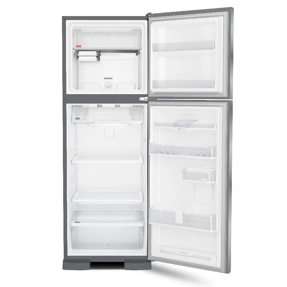 Geladeira Brastemp Frost Free Duplex 375 litros cor Inox com Espaço Adapt - BRM45JK