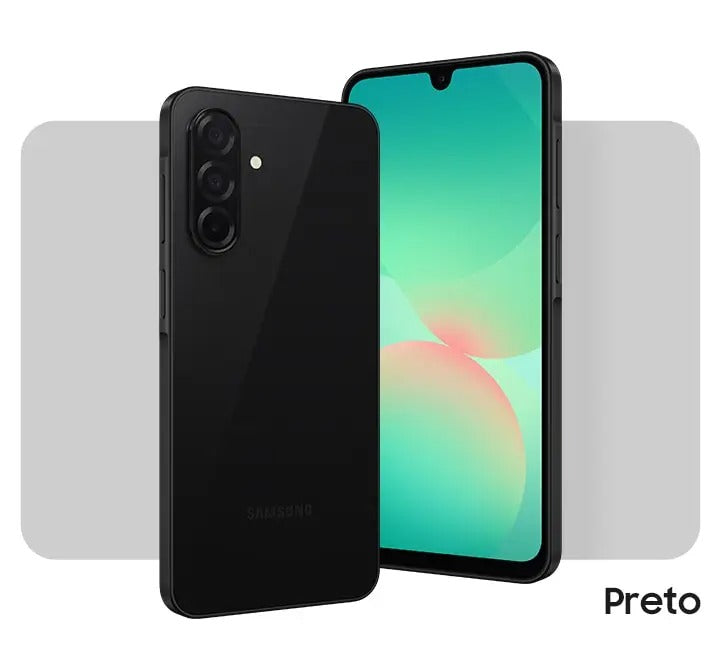 Celular Samsung Galaxy A26 5G 256GB, 8GB RAM, Câmera de 50MP, IP67, Tela Super AMOLED 6.7", NFC