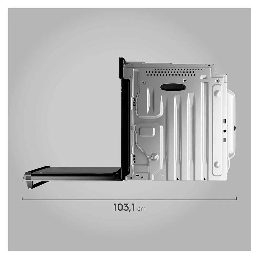 Forno de Embutir Elétrico Electrolux com 80 Litros de Capacidade, Time e Convecção, Espelhado - OE9XS