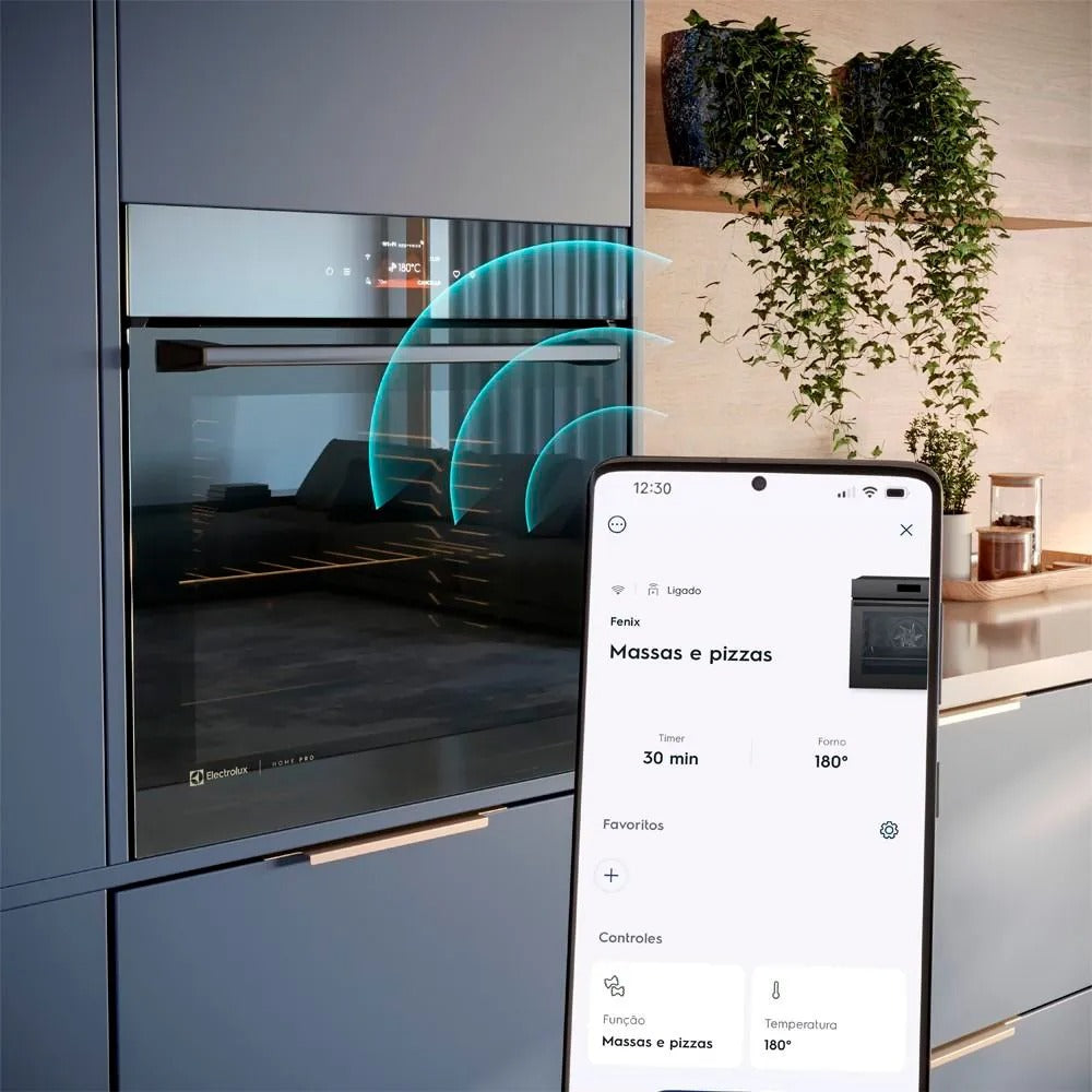 Forno de Embutir Elétrico Electrolux com 80 Litros de Capacidade, Time e Convecção, Espelhado - OE9XS