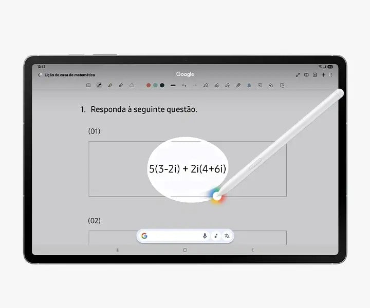 Tablet Samsung Galaxy, S10 FE, 128GB, 8GB RAM, Tela Imersiva 10.9", 90Hz, Wifi 6, IP68, Android 15 - SM-X520NLBDZTO