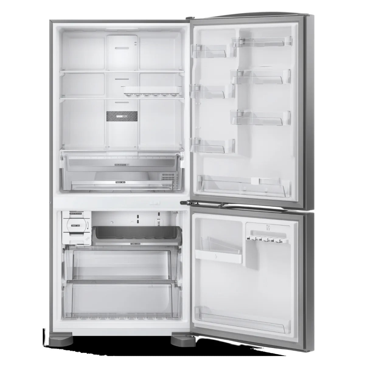 Geladeira Brastemp Frost Free Inverse 588 litros cor Inox com Smart Bar - BRE85AK