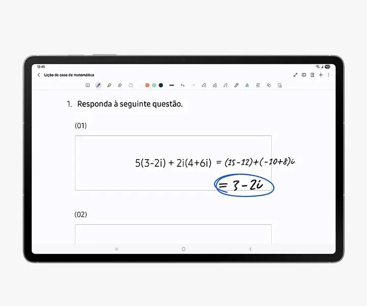 Tablet Samsung Galaxy, S10 FE, 128GB, 8GB RAM, Tela Imersiva 10.9", 90Hz, Wifi 6, IP68, Android 15 - SM-X520NLBDZTO