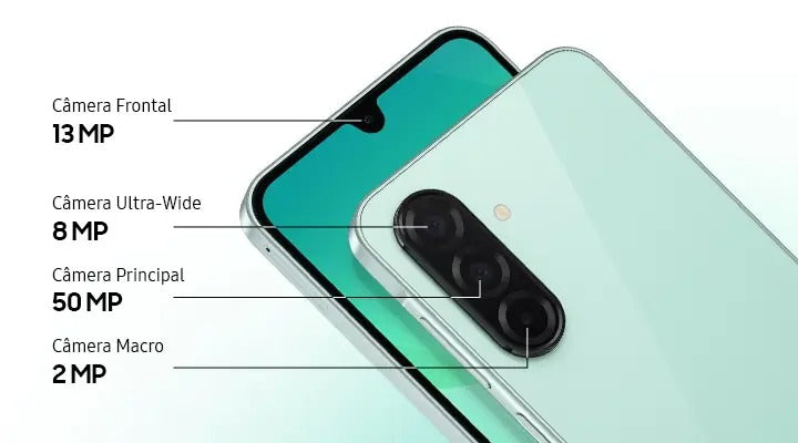 Celular Samsung Galaxy A26 5G 256GB, 8GB RAM, Câmera de 50MP, IP67, Tela Super AMOLED 6.7", NFC