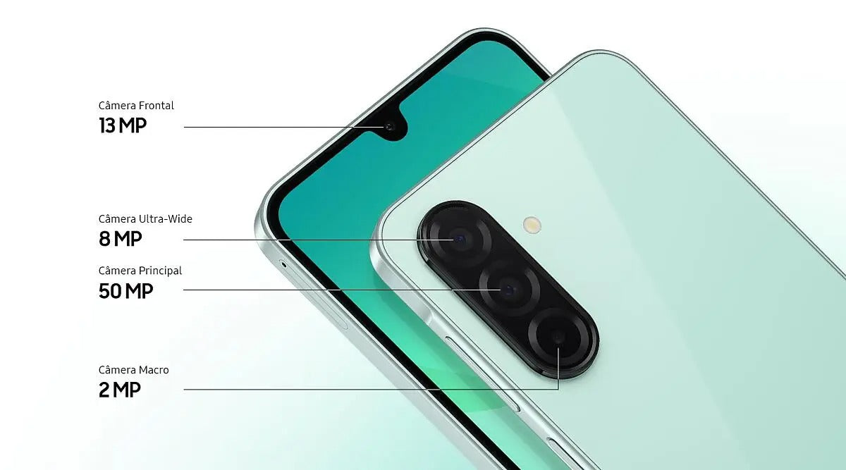 Celular Samsung Galaxy A26 5G 256GB, 8GB RAM, Câmera de 50MP, IP67, Tela Super AMOLED 6.7", NFC