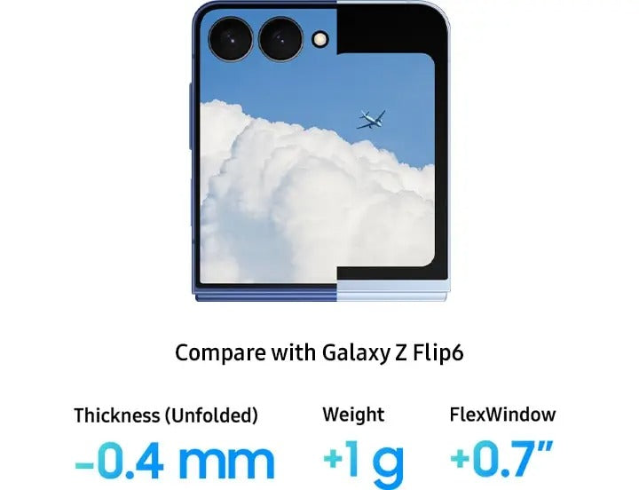 Celular Samsung Galaxy Z Flip7 5G JetBlack, 512GB, 12GB RAM e Câmera Dupla de 50MP+12MP