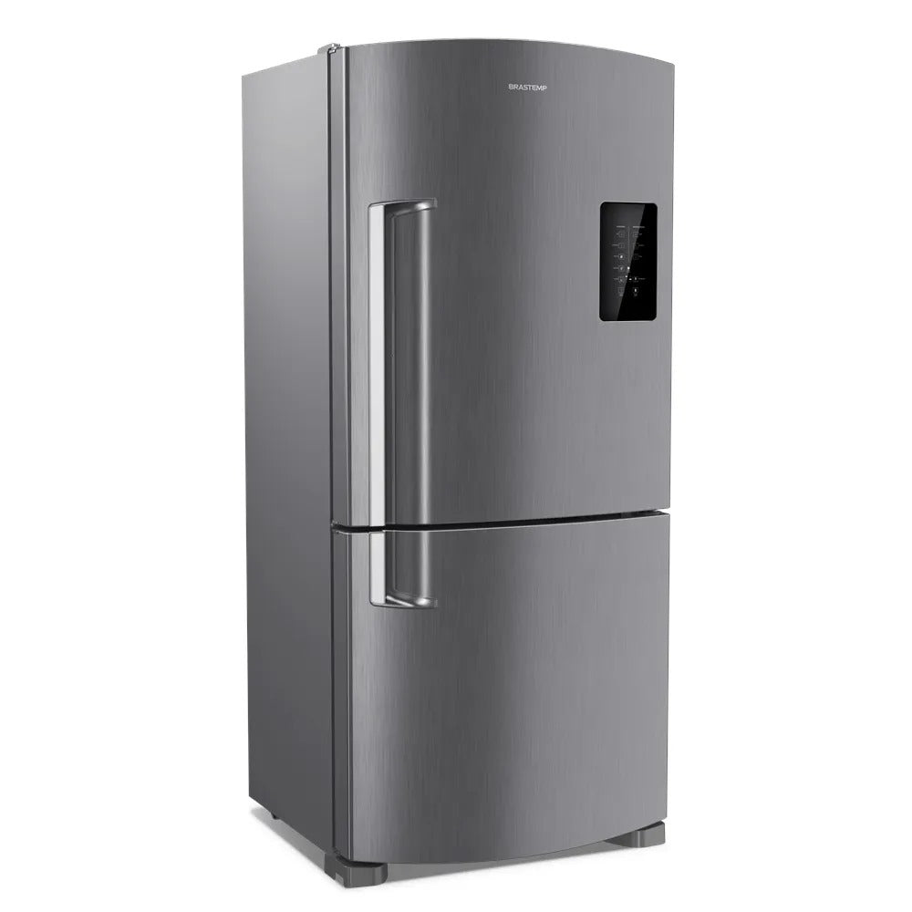 Geladeira Brastemp Frost Free Inverse 588 litros cor Inox com Smart Bar - BRE85AK