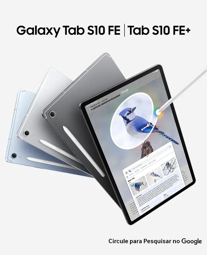 Tablet Samsung Galaxy, S10 FE, 128GB, 8GB RAM, Tela Imersiva 10.9", 90Hz, Wifi 6, IP68, Android 15 - SM-X520NZSDZTO