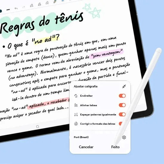 Tablet Samsung Galaxy, S10 FE, 128GB, 8GB RAM, Tela Imersiva 10.9", 90Hz, Wifi 6, IP68, Android 15 - SM-X520NZSDZTO