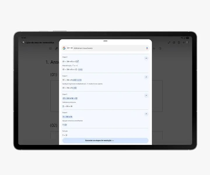 Tablet Samsung Galaxy, S10 FE, 128GB, 8GB RAM, Tela Imersiva 10.9", 90Hz, Wifi 6, IP68, Android 15 - SM-X520NZSDZTO