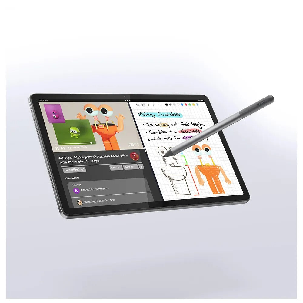 Tablet Lenovo Tab M11 128GB Wi-Fi Octa-Core 4GB Prata + Caneta + Case Protetora