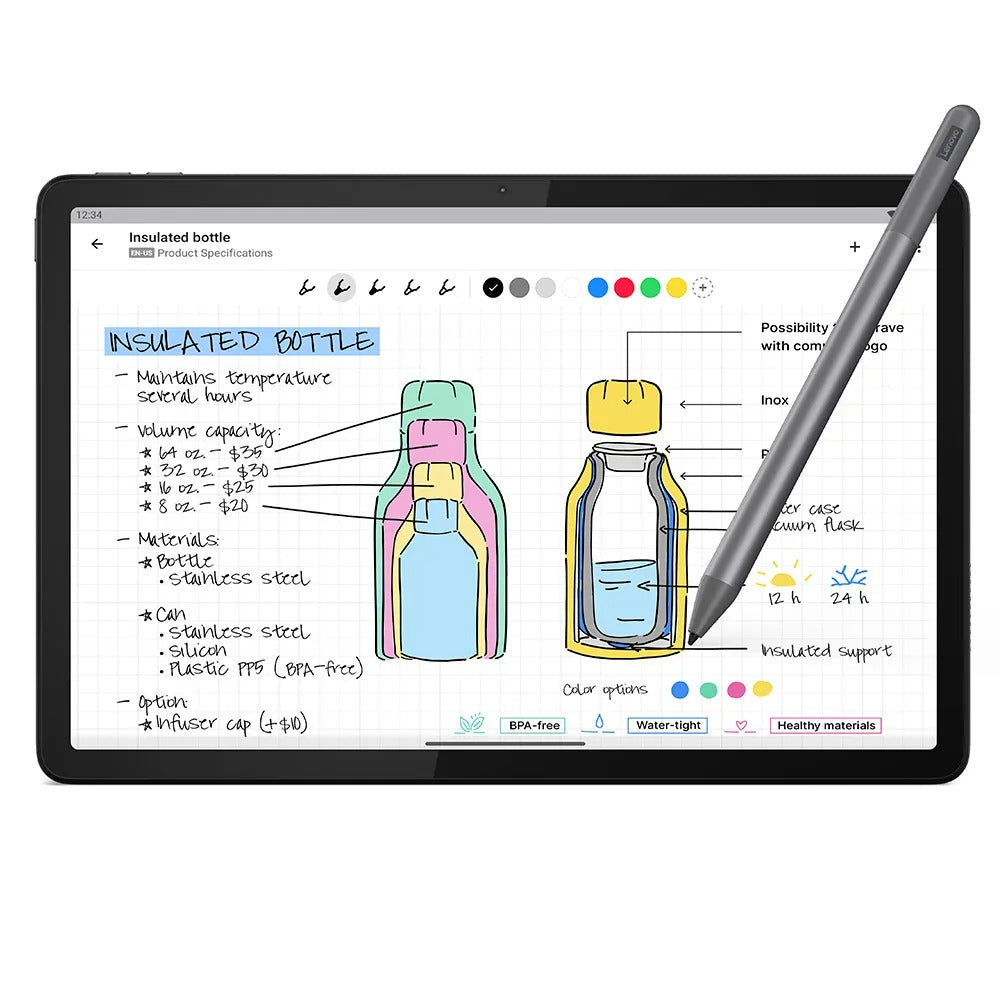 Tablet Lenovo Tab M11 128GB Wi-Fi Octa-Core 4GB Prata + Caneta + Case Protetora