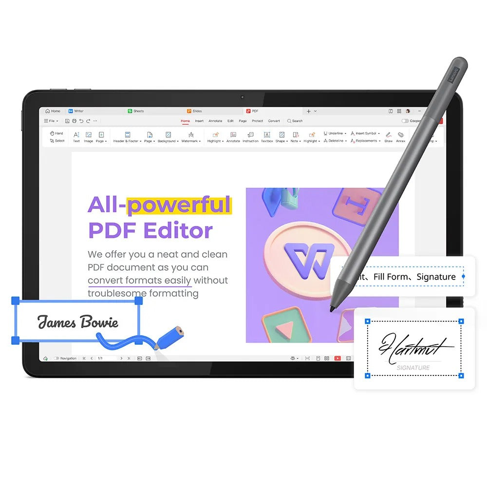 Tablet Lenovo Tab M11 128GB Wi-Fi Octa-Core 4GB Prata + Caneta + Case Protetora