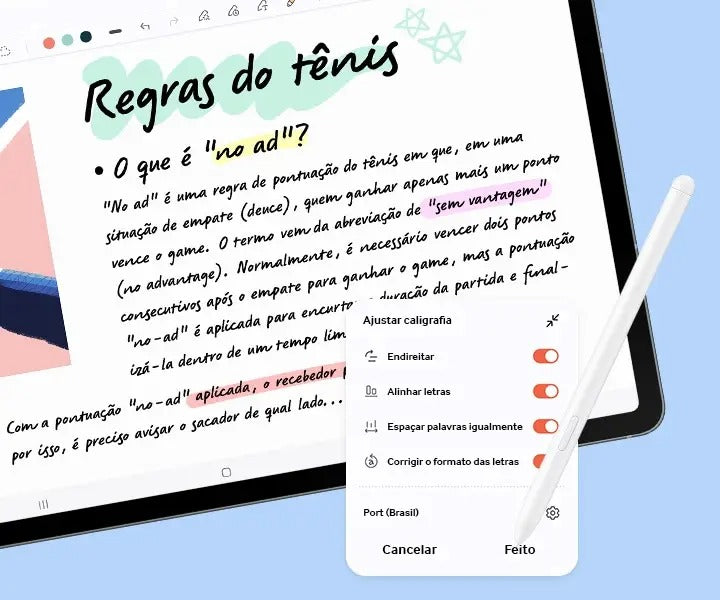 Tablet Samsung Galaxy, S10 FE, 128GB, 8GB RAM, Tela Imersiva 10.9", 90Hz, Wifi 6, IP68, Android 15 - SM-X520NZSDZTO