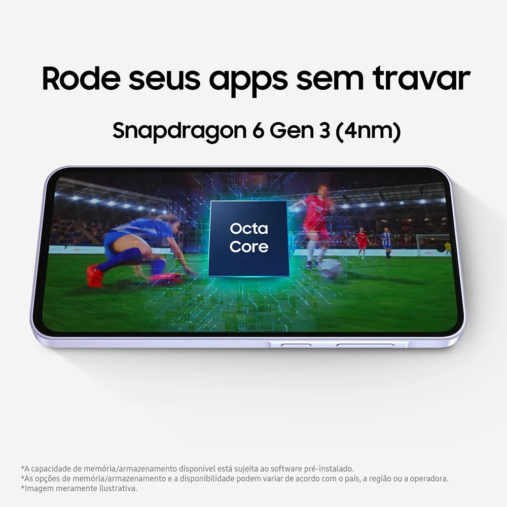 Celular Samsung Galaxy A36 5G 128GB, 6GB RAM, Câmera 50MP, IP67, Super AMOLED 6.7", Recursos AI Branco