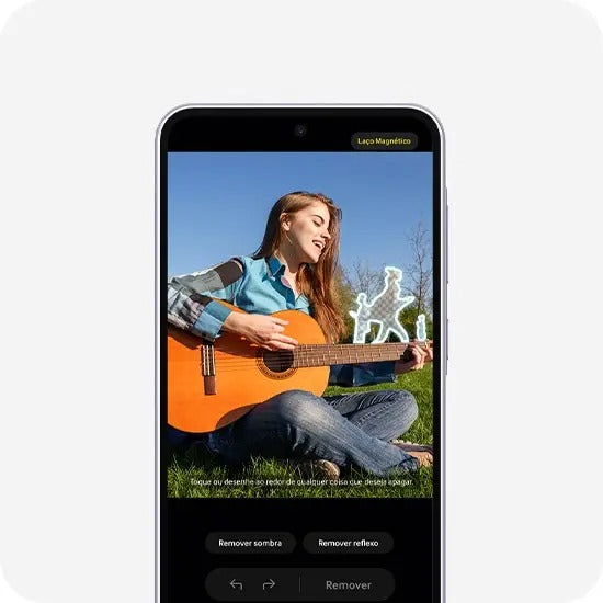 Celular Samsung Galaxy A36 5G 128GB, 6GB RAM, Câmera 50MP, IP67, Super AMOLED 6.7", Recursos AI Branco