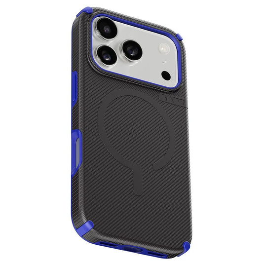 Capa Protetora Shield para iPhone 17 Pro Max Preta e Azul - Laut