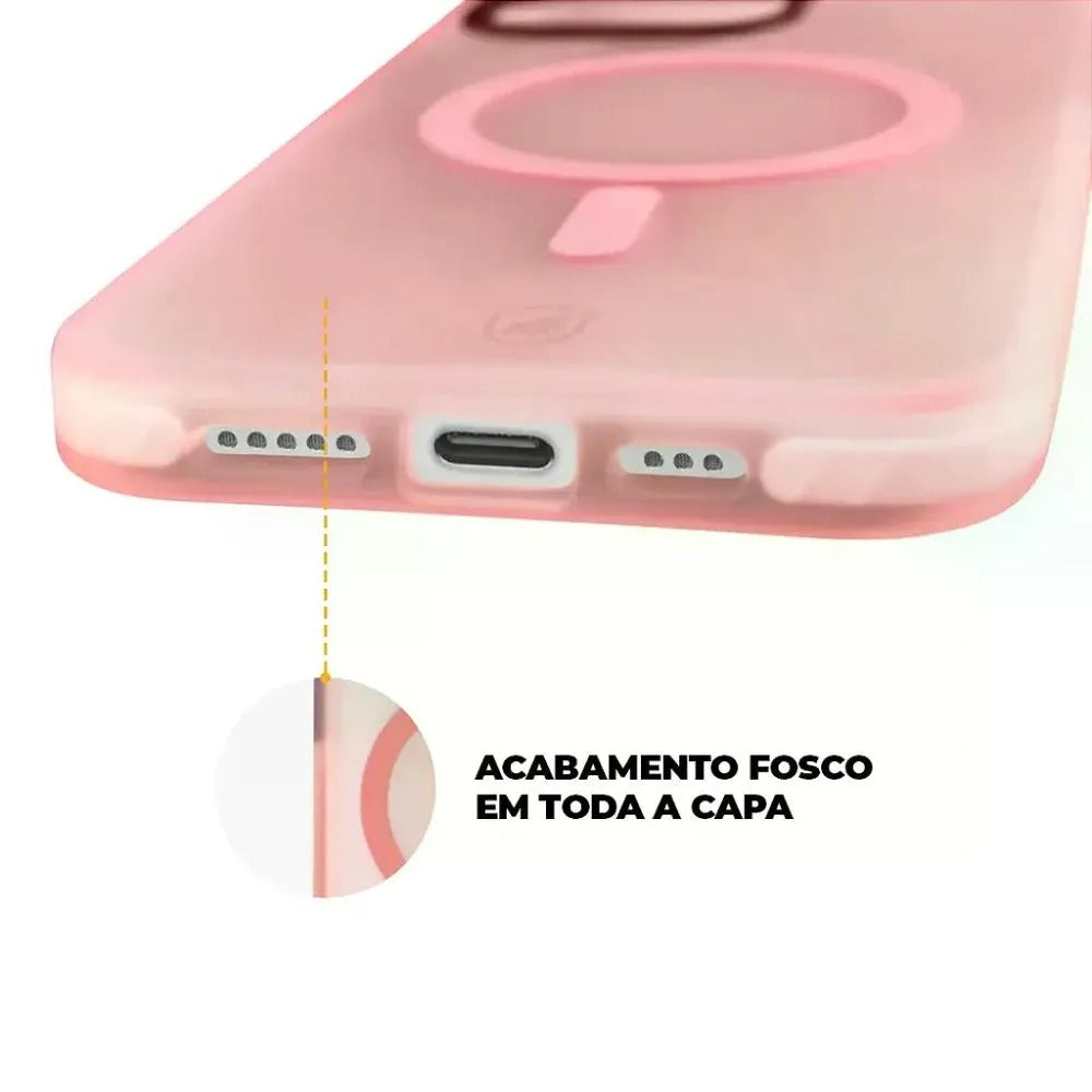 Capa MagSafe Pro para iPhone 16 Pro - Rosa - Gshield