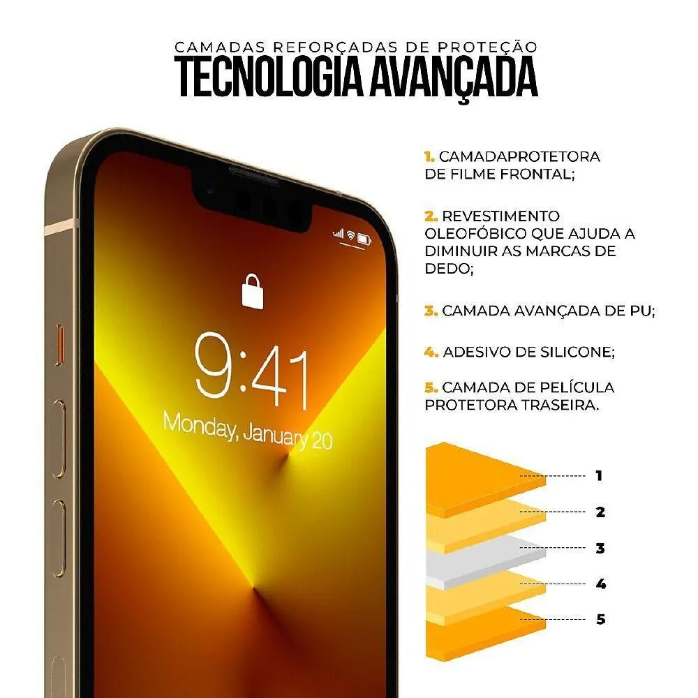 Película Traseira de Fibra de Carbono para iPhone 11 Pro Max - Gshield