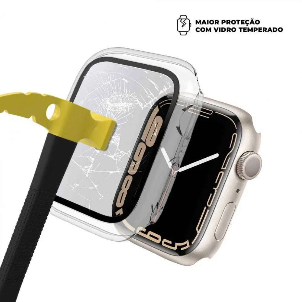 Case Apple Watch 41MM (Series 7) Armor - acompanha película integrada na case -Transparente Gshield