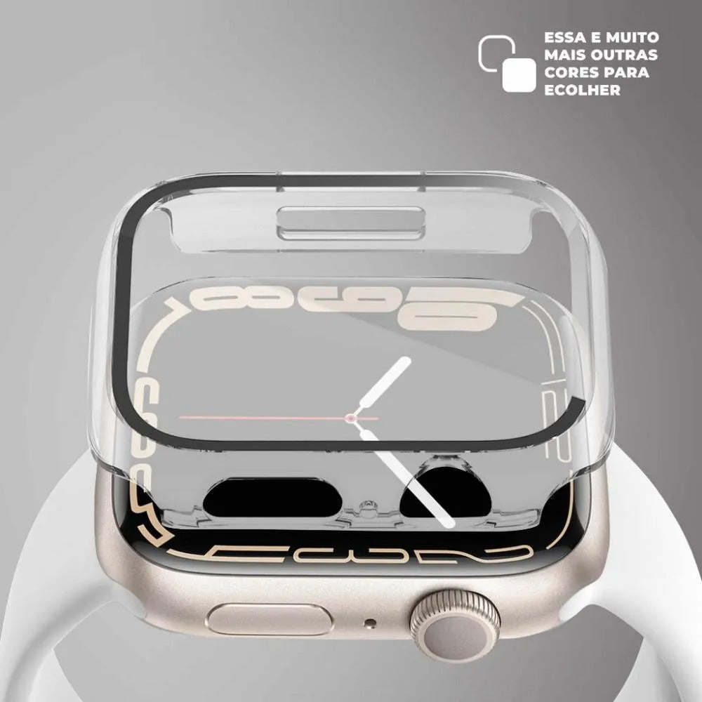 Case Apple Watch 41MM (Series 7) Armor - acompanha película integrada na case -Transparente Gshield